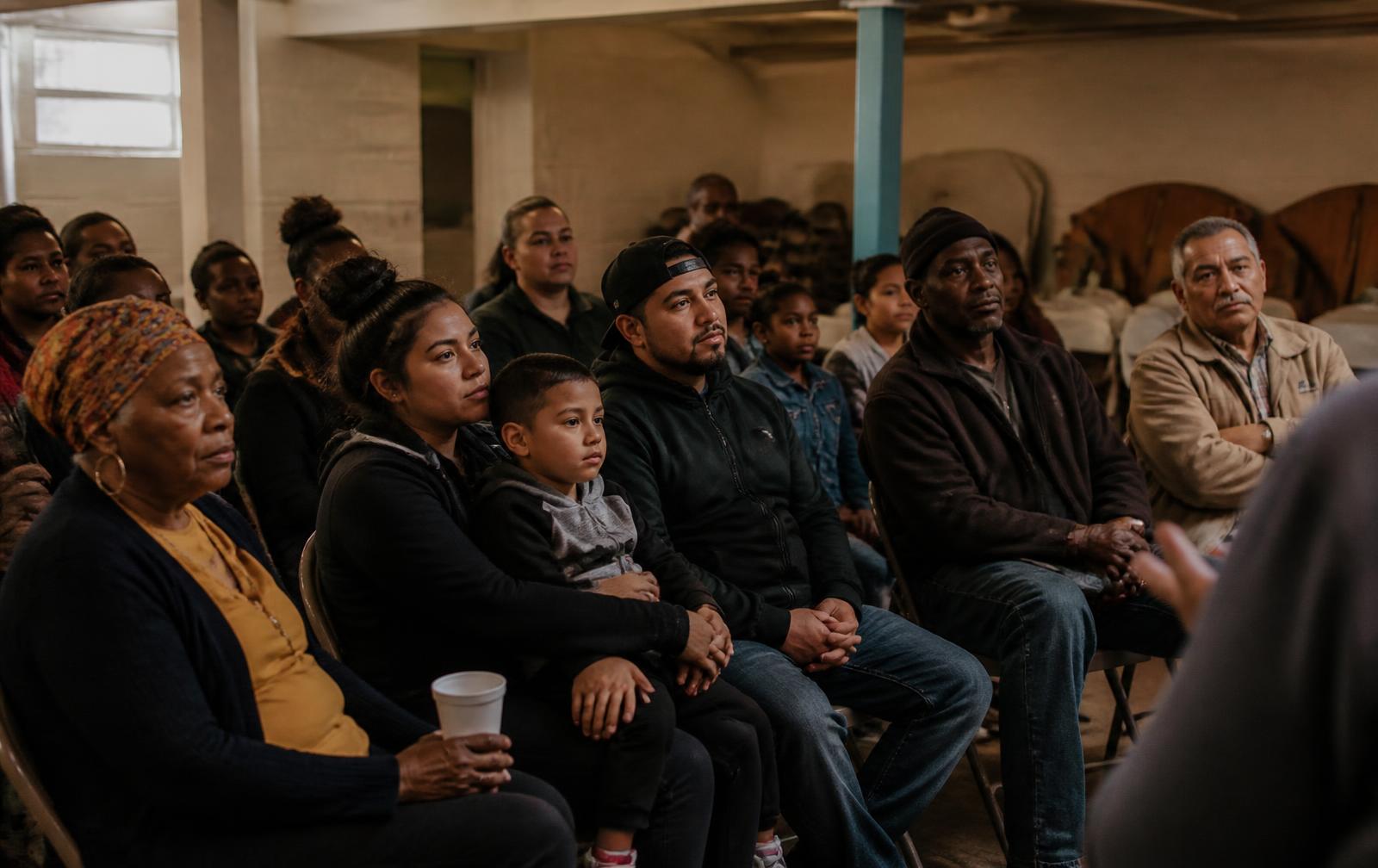 North End Toledo community members — Black and Mexican-American neighbors — at a lead-safety education gathering
